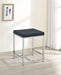 Afshan - Upholstered Square Padded Cushion Vanity Stool - Dark Gray - Simple Home Plus