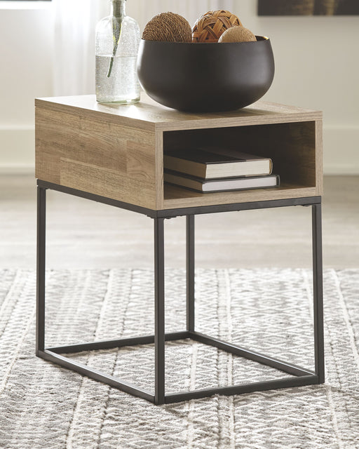 Gerdanet - Natural - Rectangular End Table - Simple Home Plus