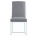 Mackinnon - Upholstered Side Chairs (Set of 2) - Gray And Chrome - Simple Home Plus