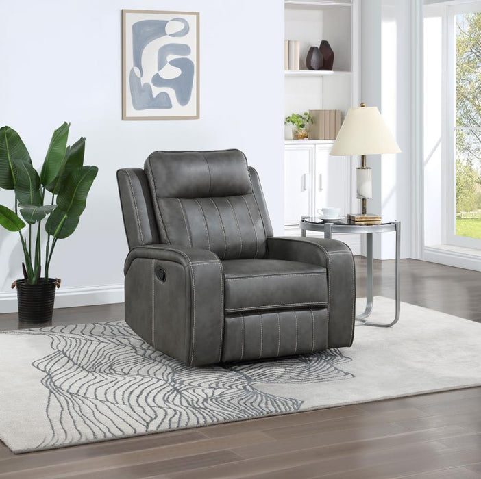 Raelynn - Upholstered Recliner Chair - Grey