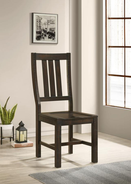 Calandra - Slat Back Side Chairs (Set of 2) - Vintage Java - Simple Home Plus