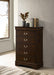 Louis Philippe - Five-drawer Chest - Simple Home Plus