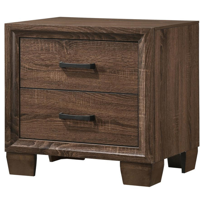 Brandon - 2-Drawer Nightstand - Medium Warm Brown - Simple Home Plus