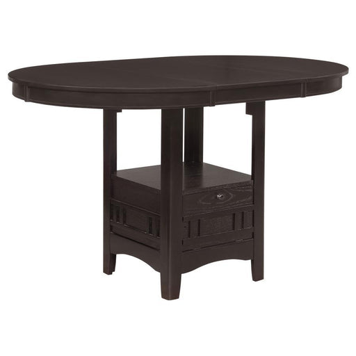 Lavon - Oval Counter Height Table - Espresso - Simple Home Plus