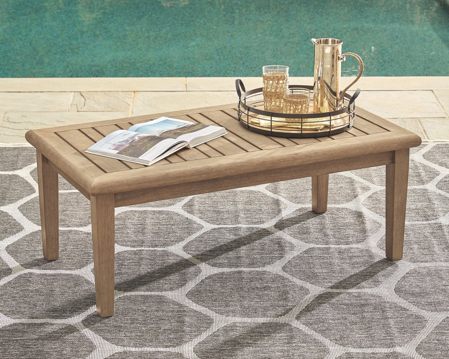 Gerianne - Brown - Rectangular Cocktail Table - Simple Home Plus