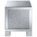 Gillian - Square End Table - Silver And Clear Mirror - Simple Home Plus