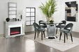 Ellie - Pedestal Counter Height Dining Room Set - Simple Home Plus