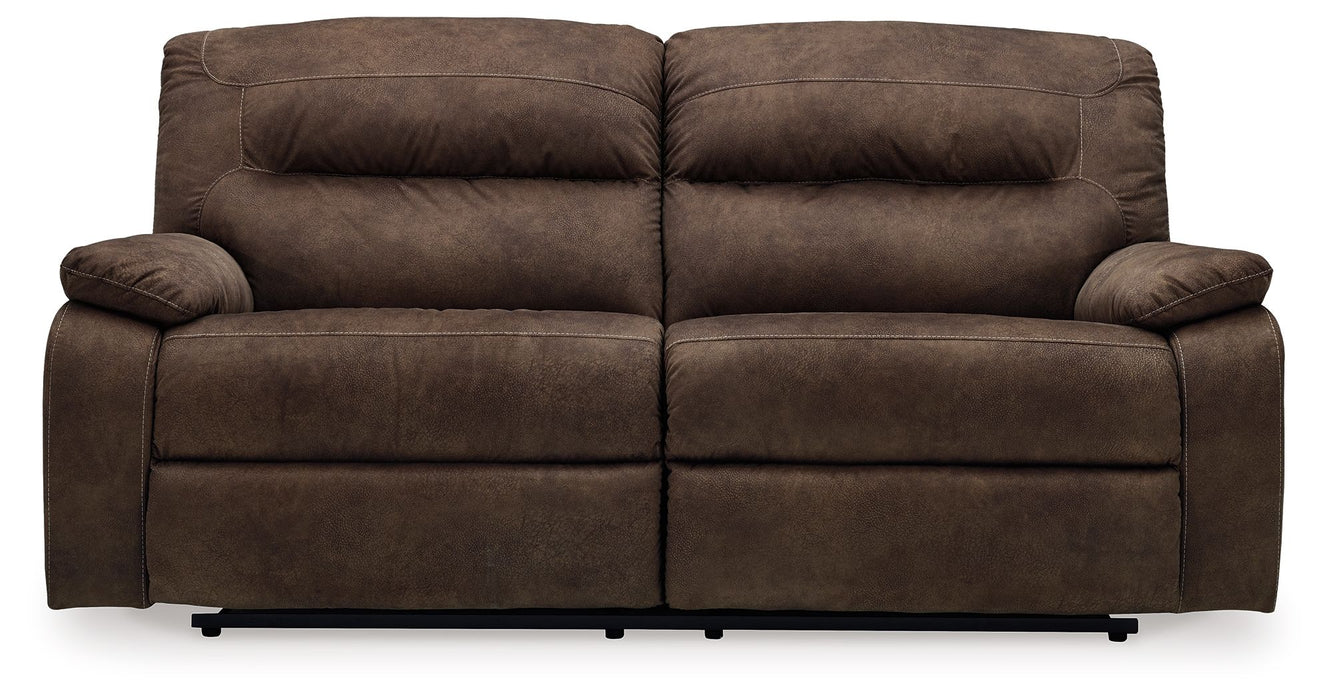 Bolzano - Coffee - 2 Seat Reclining Sofa - Simple Home Plus