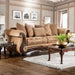 Nicanor - Sofa - Tan / Gold - Simple Home Plus