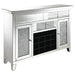 Melinda - 2-Door Wine Cabinet With Lighting Mirror - Simple Home Plus