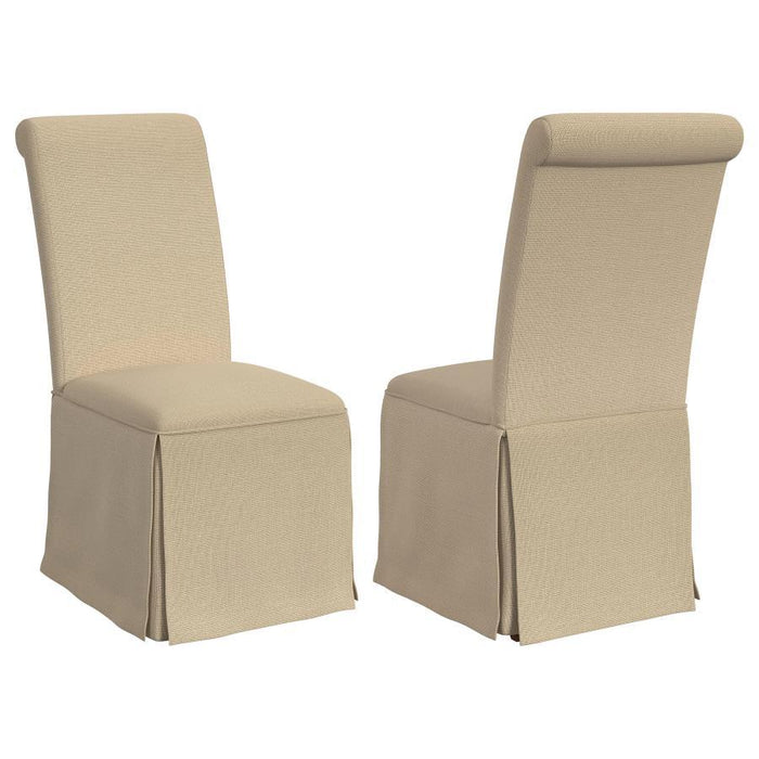 Shawna - Upholstered Skirted Parson Dining Side Chair (Set of 2)