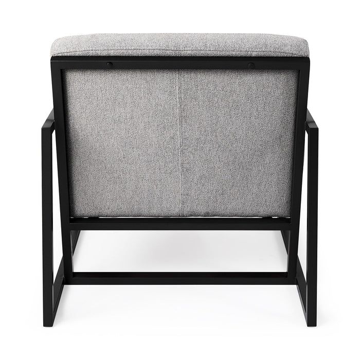 Geo Modern Accent Or Side Chair - Gray / Black