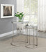 Addison - 2 Piece Round Nesting Table - Silver - Simple Home Plus