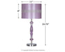 Nyssa - Purple - Metal Table Lamp - Simple Home Plus