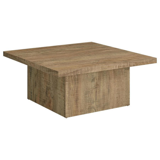 Devar - Square Engineered Wood Coffee Table - Mango - Simple Home Plus