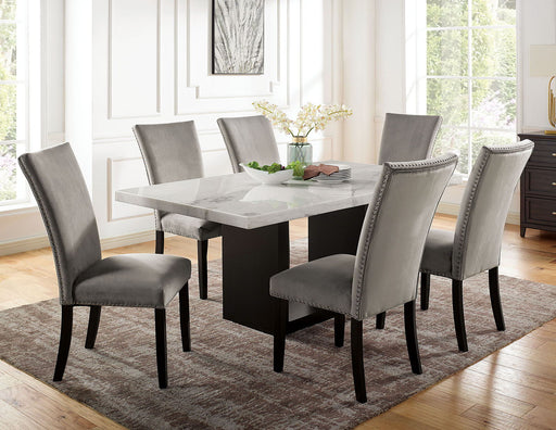 Kian - Dining Table - White / Black - Simple Home Plus