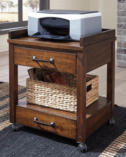 Baldridge - Rustic Brown - Printer Stand - Simple Home Plus