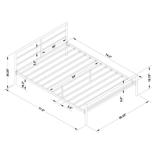 Fisher - Metal Bed - Simple Home Plus