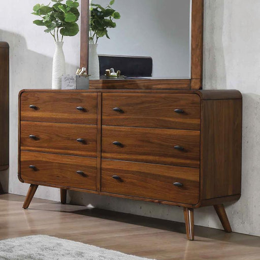 Robyn - 6-Drawer Dresser - Dark Walnut - Simple Home Plus