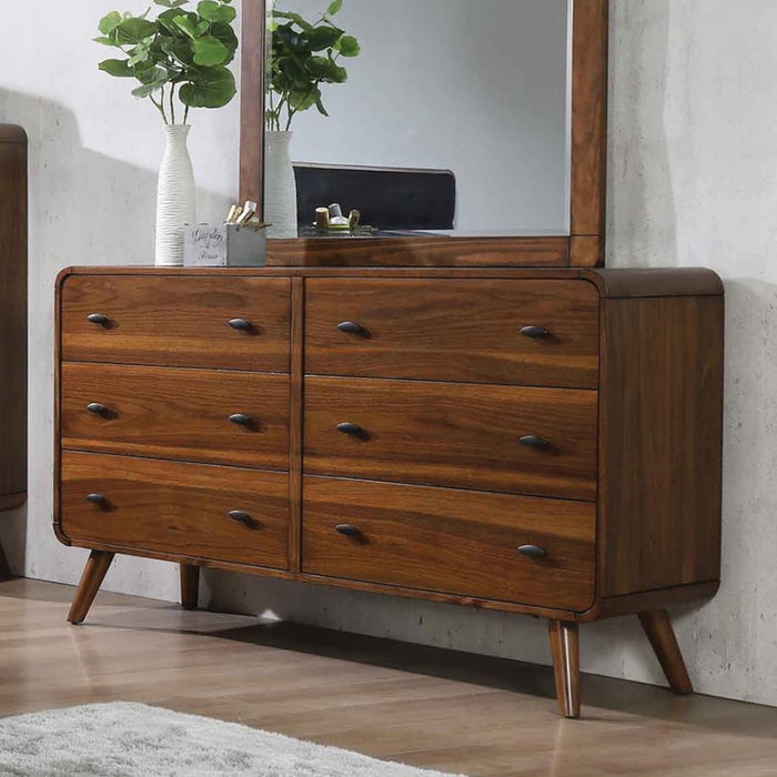 Robyn - 6-Drawer Dresser - Dark Walnut - Simple Home Plus