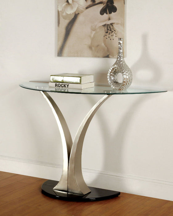 Valo - Sofa Table - Satin Plated / Black - Simple Home Plus