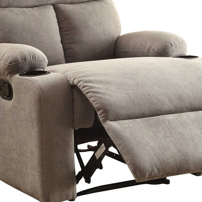 Linen Recliner - Gray