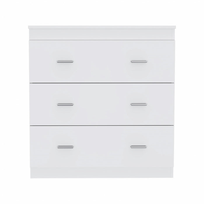 Six Drawer Wooden Dresser - White