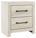 Cambeck - Whitewash - Two Drawer Night Stand - Simple Home Plus