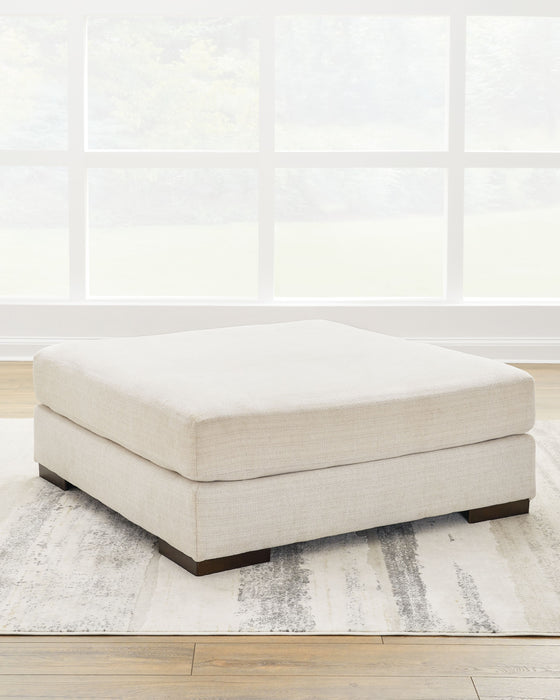 Lyndeboro - Natural - Oversized Accent Ottoman