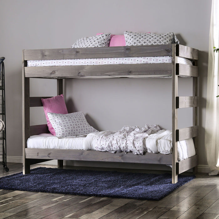 Arlette - Bunk Bed With 2 Slat Kits - Simple Home Plus