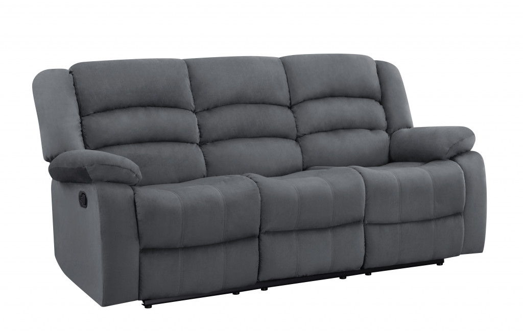 Contemporary Fabric Sofa - Gray