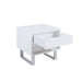 Atchison - 1-Drawer End Table - High Glossy White - Simple Home Plus