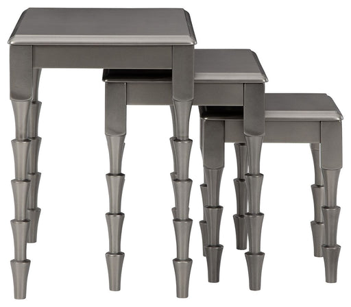 Larkendale - Metallic Gray - Accent Table Set (Set of 3) - Simple Home Plus