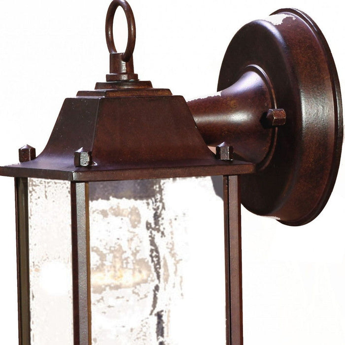 Hanging Waterfall Glass Lantern Wall Light - Dark Brown