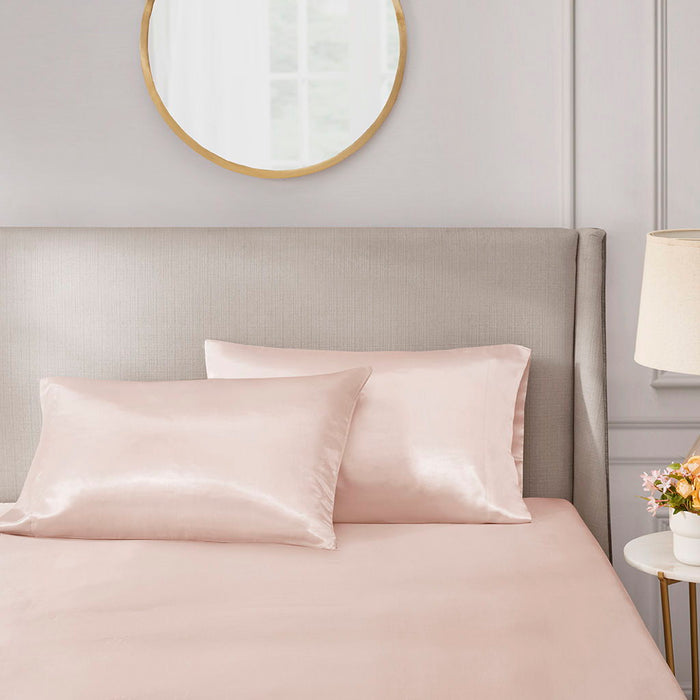 Satin - Luxury 2 Piece Pillowcases - Blush