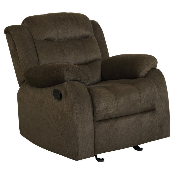 Rodman - Upholstered Glider Recliner - Chocolate - Simple Home Plus