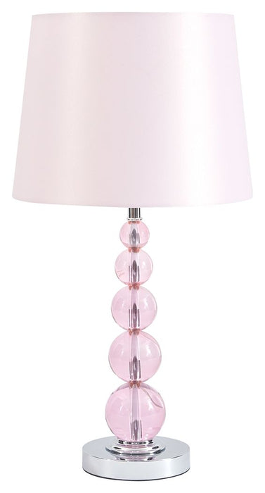 Letty - Pink - Crystal Table Lamp - Simple Home Plus