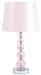 Letty - Pink - Crystal Table Lamp - Simple Home Plus