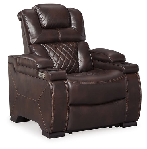 Warnerton - Brown Dark - Pwr Recliner/Adj Headrest - Simple Home Plus