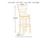 Pinnadel - Swivel Barstool - Simple Home Plus