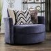 Griswold - Swivel Chair - Navy - Simple Home Plus