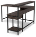 Camiburg - Warm Brown - L-desk With Storage - Simple Home Plus