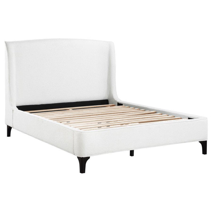 Mosby - Upholstered Curved Headboard Platform Bed - Simple Home Plus