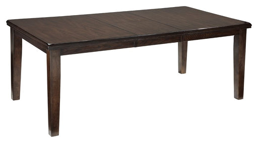 Haddigan - Dark Brown - Rectangular Dining Room Extension Table - Simple Home Plus