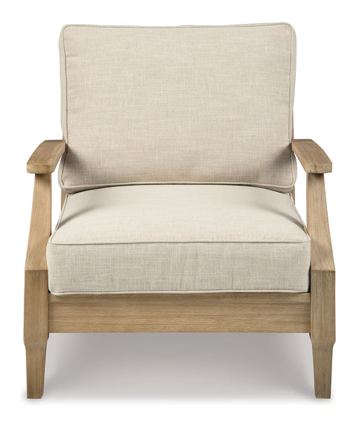 Clare - Beige - Lounge Chair W/Cushion - Simple Home Plus