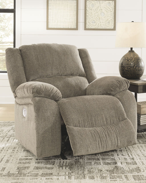 Draycoll - Pewter - Power Rocker Recliner - Simple Home Plus