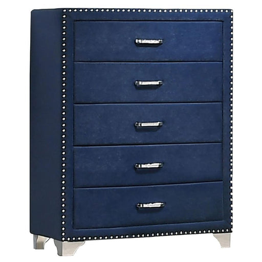 Melody - 5-Drawer Upholstered Chest - Simple Home Plus