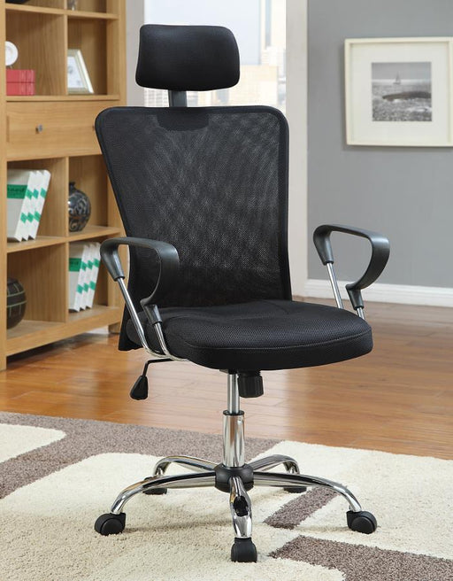 Stark - Mesh Back Office Chair - Black And Chrome - Simple Home Plus