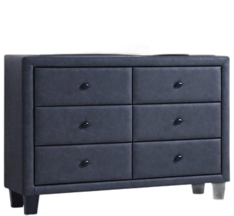 2 Tone PU Wood Dresser - Gray