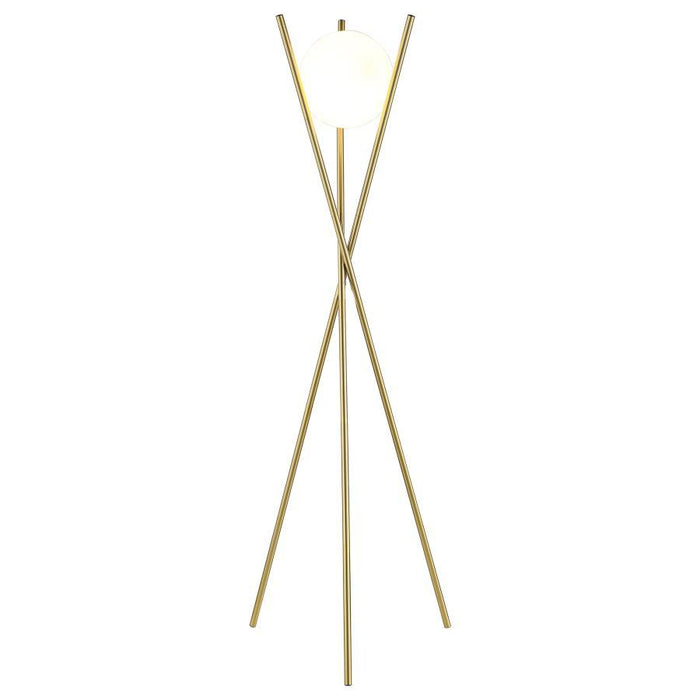 Yamileth - Tripod Floor Lamp - Gold - Simple Home Plus